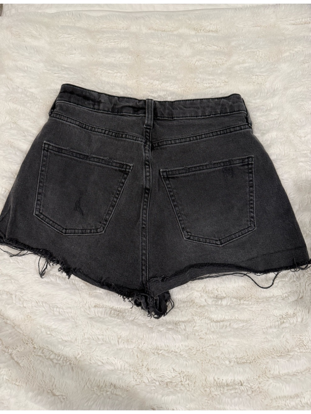 Wild Fable Black Distressed High-Rise Jean Shorts - Picture 2 of 2